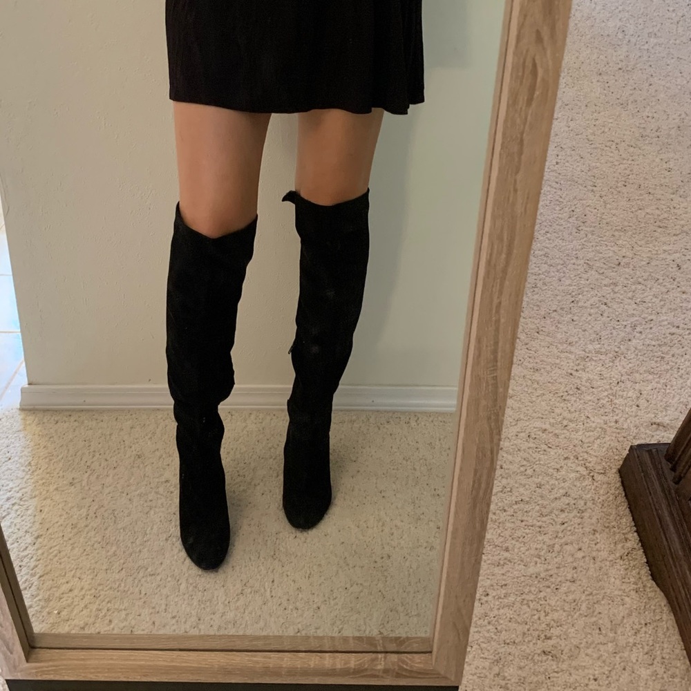 Halogen Over The Knee High Heel Suede Boots